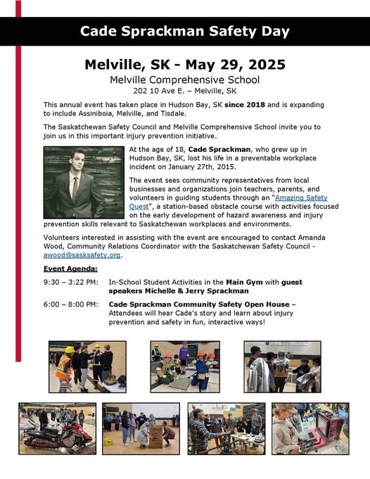Cade Sprackman Safety Day
