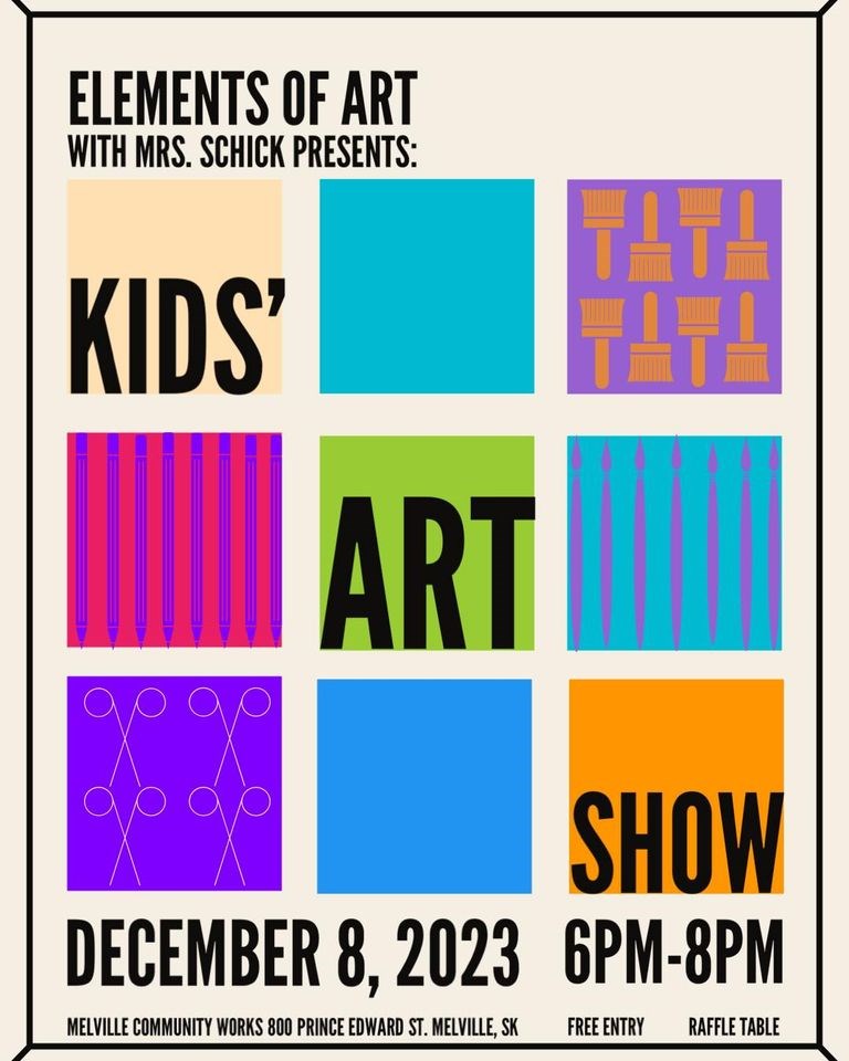 Kids Art Show - Elements of Art