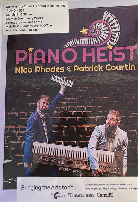 Piano Heist - Stars for Saskatchewan Concert Series