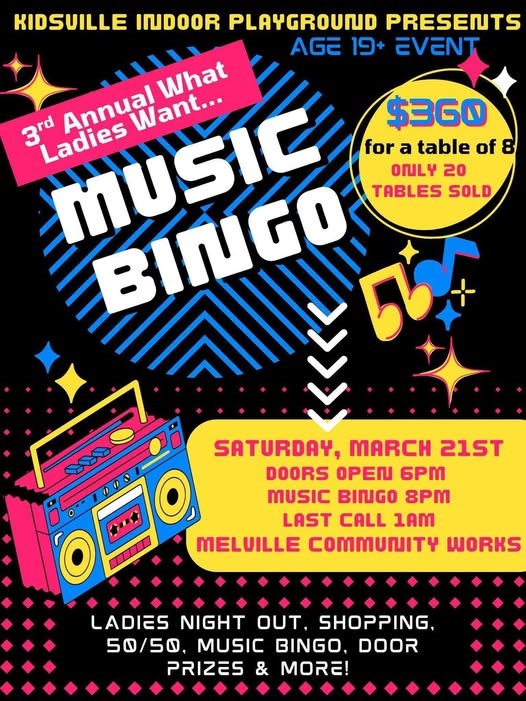 3rd Annual What Women Want - Music Bingo
